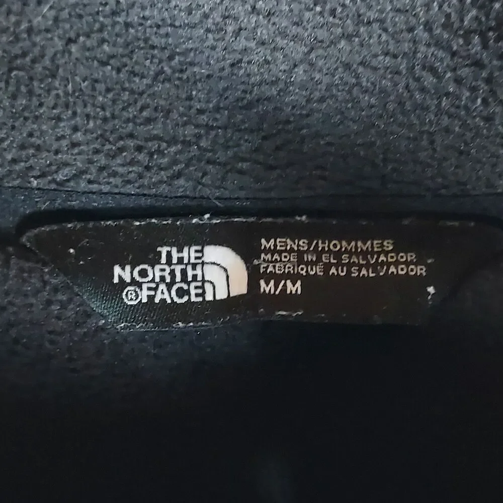 The North Face Fleece Jacket Mens Medium Black Full Zip Outdoor Pockets